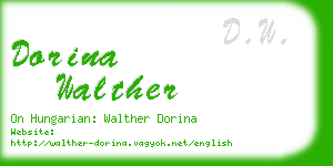 dorina walther business card